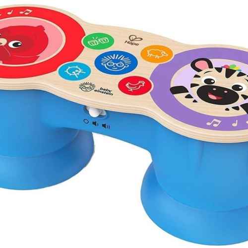 Музикална играчка Hape, Baby Einstein, Дървен сензорен барабан