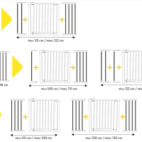 Удължител за универсална метална преграда за врата Safety 1st, 28 см-PYteM.png