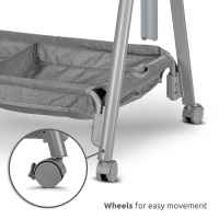 Бебешка мини кошара с падаща преграда 2в1 Lorelli Layla, Beige-PbNnk.jpeg