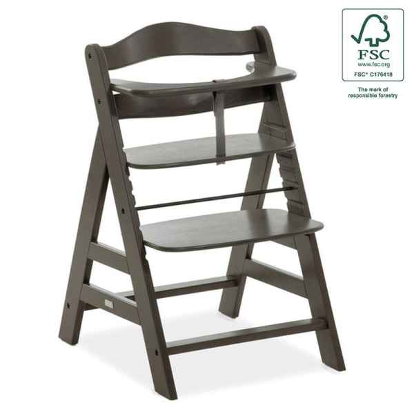 Дървено столче за хранене Hauck Alpha+, Select Charcoal-PoHwA.jpeg