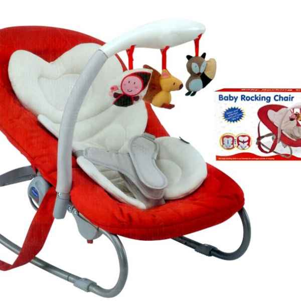 Бебешки шезлонг - люлка Raya Toys, червена-Pp946.jpeg