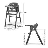 Столче за хранене KinderKraft Tino, Gray-PthkB.jpeg