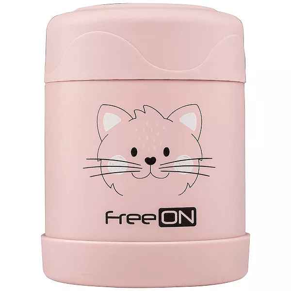 Термо контейнер Freeon 350 мл, неръждаема стомана, розов-QIzi2.jpeg