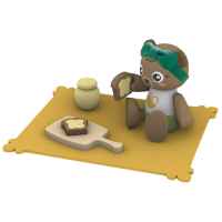Интерактивен дървен комплект Hape, Пикник с пчели и кошер, 15 части-QY1IK.jpeg