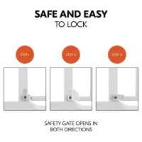 Предпазна преграда за бебе Hauck Clear Step 2 + удължител 21 см, White-Qh4cU.jpeg