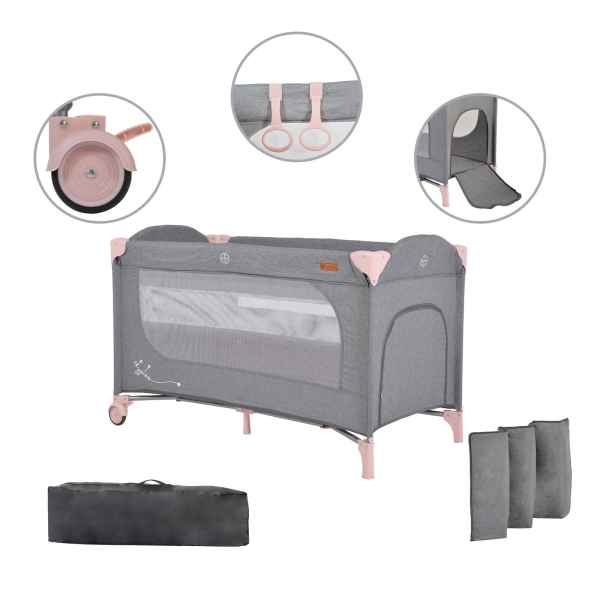 Бебешка кошара Cangaroo Skyglow 2, розовa-QhwUQ.jpg