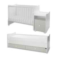 Бебешко легло Lorelli Trend Plus New 3-box, Бяло/ milky green-Qit0i.jpeg