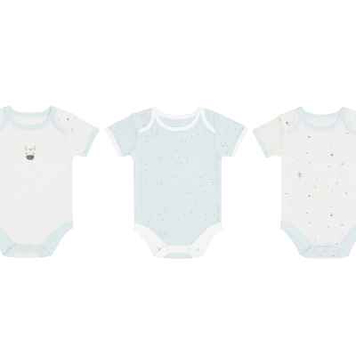 Комплект 3 бр. бебешко боди Kikka Boo, 0-3м Stripy Friends