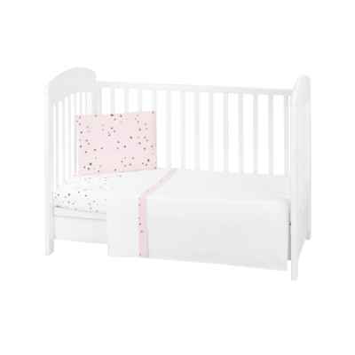 Бебешки спален комплект Kikka Boo EU Style, 3 части 70/140 Bear with me Pink