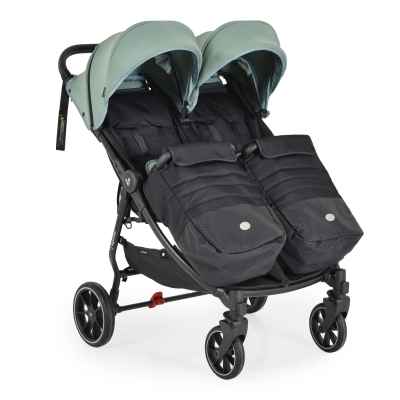 Бебешка количка за близнаци Cangaroo 2Gether Ultimate, Green