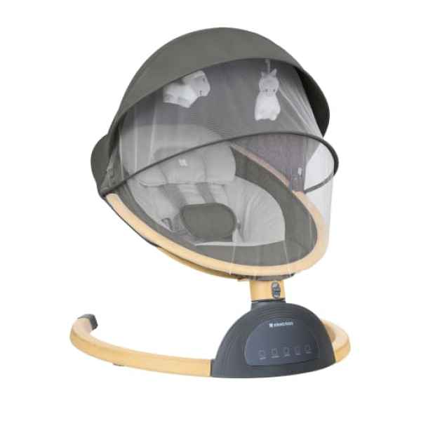 Бебешка електрическа люлка Kikka Boo Ashlee, Dark Grey 2025-QsgUO.jpeg