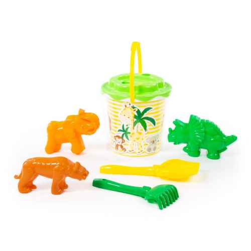 Плажен комплект Polesie Toys, сафари 7 части