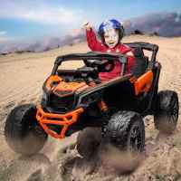 Акумулаторен джип JJ Can-Am Maverick 4x4 UTV 24v, двуместен оранжев металик-Ra3aa.jpeg
