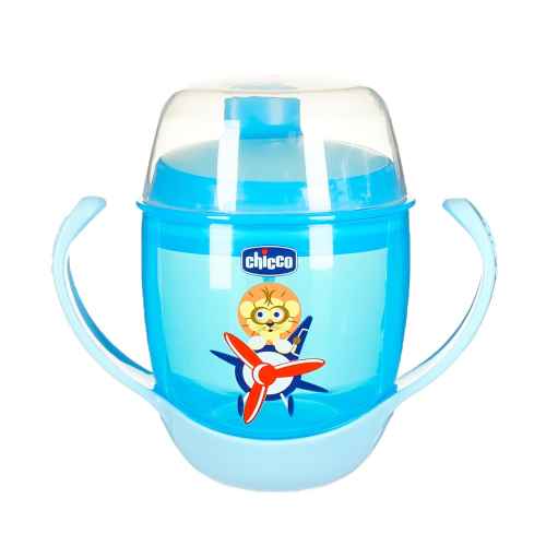 Неразливаща се чаша Chicco Meal Cup, синя