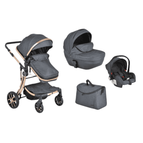 Комбинирана бебешка количка 4в1 Moni Polly, черен