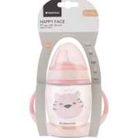 Чаша със силиконов накрайник Kikka Boo Happy face, Pink 200мл-S7XLR.jpeg