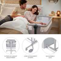Бебешка кошара KinderKraft Nestee up 2, Light Grey-S8jof.jpeg