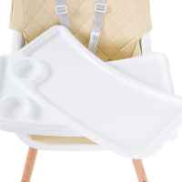 Дървен стол за хранене Cangaroo Gelato, бежов-SRvYt.jpeg