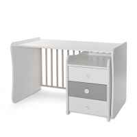 Бебешко легло Lorelli MAXI PLUS NEW 70/160, БЯЛО/STONE GREY-3BOX-SSXjG.jpeg