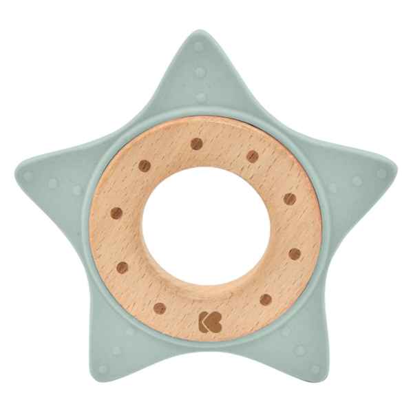 Чесалка дърво-силикон Kikka Boo Star, Mint-SUd24.jpg