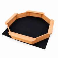 Детски дървен пясъчник Ginger Home, 8-странен модел с 4 седалки, 134.5×134.5 см-SVHFL.jpeg
