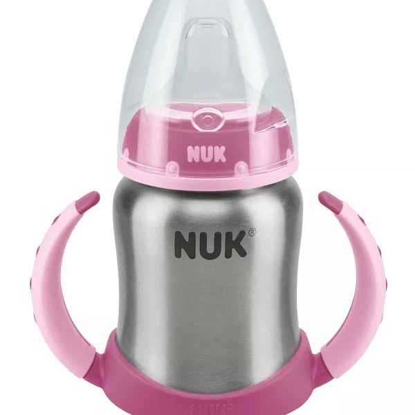 Шише от неръждаема стомана NUK, First Choice, 125мл, Розово-SXi7h.jpeg