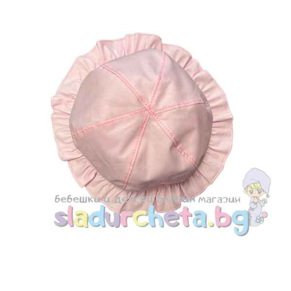 Бебешка шапка Сали, розова-Seldx.jpeg