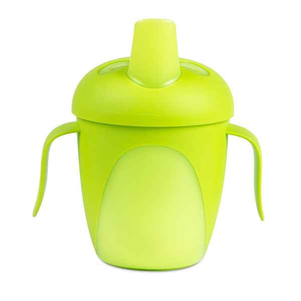 Нетечаща чаша с твърд накрайник и капаче Canpol Tropical Bird 9м+ 240 мл, зелена-SgZGZ.jpg