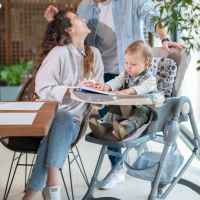 Столче за хранене еко кожа Lorelli BELLISSIMO, ALMOND BEIGE-Shfpz.jpg