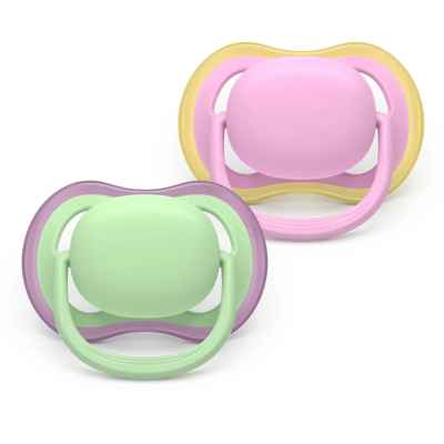 2 бр. залъгалки Philips Avent Ultra Air 6-18м розово и зелено