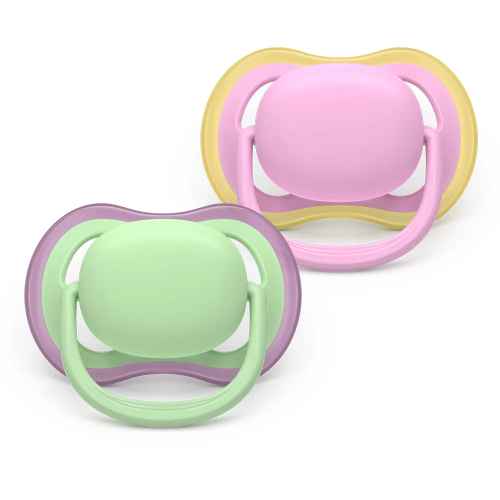 2 бр. залъгалки Philips Avent Ultra Air 6-18м розово и зелено