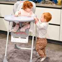 Столче за хранене Lorelli Cryspi, Frosty green leather-Sj78U.jpeg