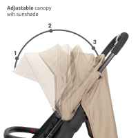 Лятна бебешка количка Lorelli Noir, Grey-SkNA2.jpeg