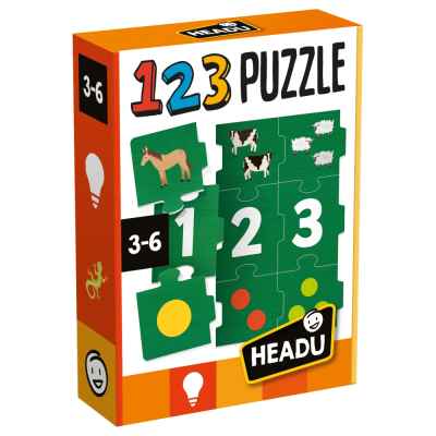 Образователна игра Headu, 123 пъзел, 27 части
