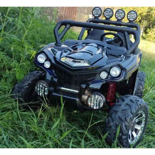 Акумулаторен джип JJ UTV 4x4, двуместен черен