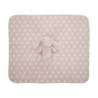 Одеяло с играчка Lorelli Nappy 90х75 см, Прасковено розово със зайче-TJkCu.jpeg