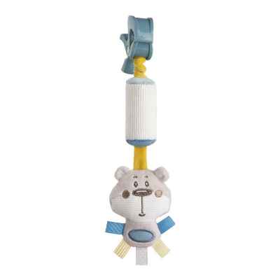 Мека играчка с дрънкалка Canpol Pastel Friends, сива