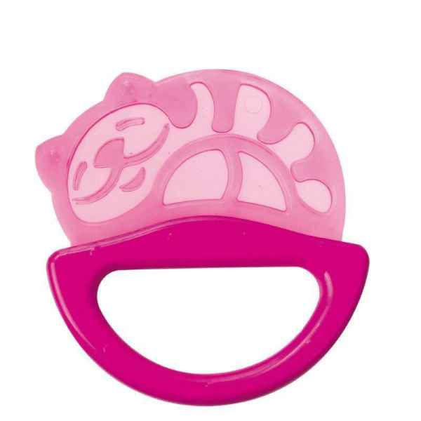 Силиконова дрънкалка с мека чесалка 0м+ Canpol, розово коте-TUzwh.jpg