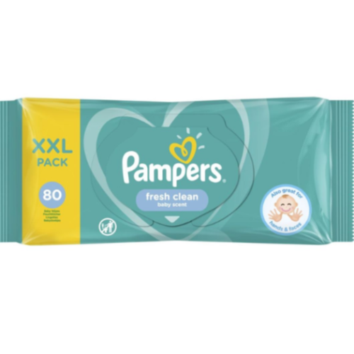 Влажни кърпички Pampers Fresh, 80 бр.