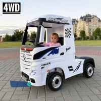 Акумулаторен камион JJ Mercedes Actros с ремарке 4x4, бял металик-Twc6R.jpeg