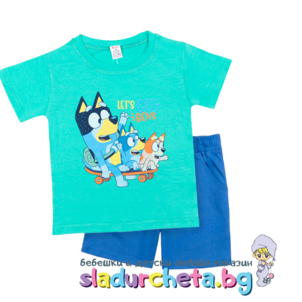 Комплект от 2 части Светли - тениска и къси панталони-U1Zab.png