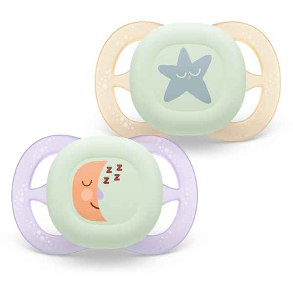 2 бр. залъгалки Philips Avent Ultra Start Night 0-2м дизайн луна и звезди, момиче-UEfDy.jpeg