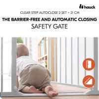 Предпазна преграда за бебе Hauck Clear Step Autoclose 2 + удължител 21 см, White-UIRZx.jpeg