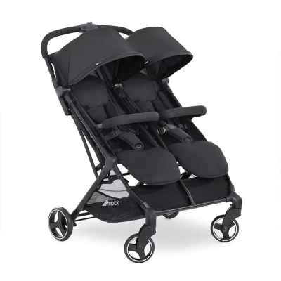Бебешка лятна количка за близнаци Hauck Swift X Duo, Black