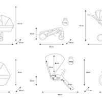 Бебешка количка за близнаци 2 в 1 Kunert Ивенто, Еко розов металик-UVFiG.jpeg