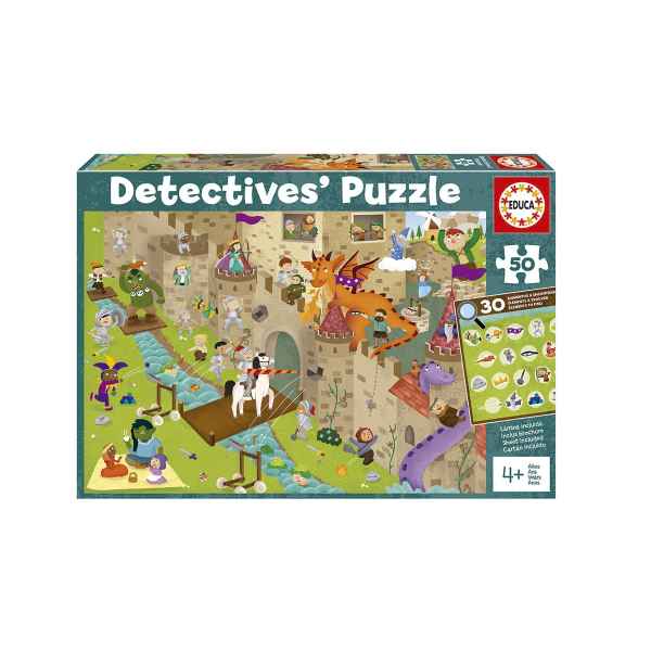 Пъзел за наблюдение Educa, Детективи в замъка, 50 части-UXShs.jpeg