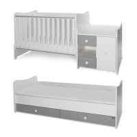 Бебешко легло Lorelli MiniMAX NEW 190/72, БЯЛО/STONE GREY-UkaFm.jpeg