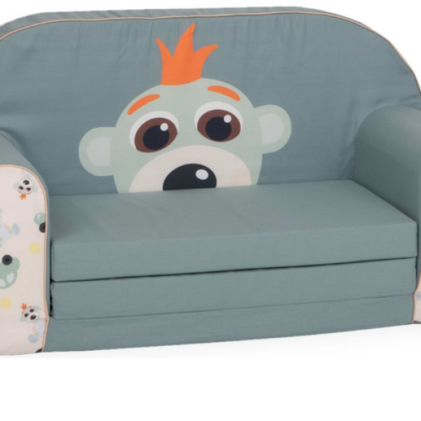 Детски двоен диван Delta Trade, Маймунка сив-V2Zch.png