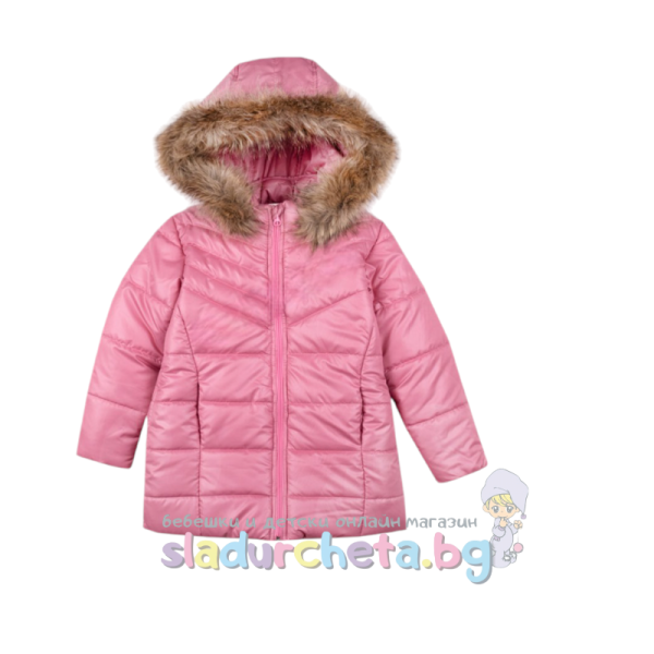 Детско яке Вега-М, тъмна пудра-V7TYW.png