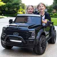 Акумулаторен джип JJ Ford super Duty 4X4, двуместен черен металик-V8mnD.jpeg